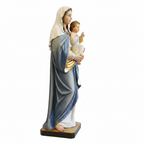 Statue Madonna with the Child Jesus in Artistic Fiber for Val Gardena