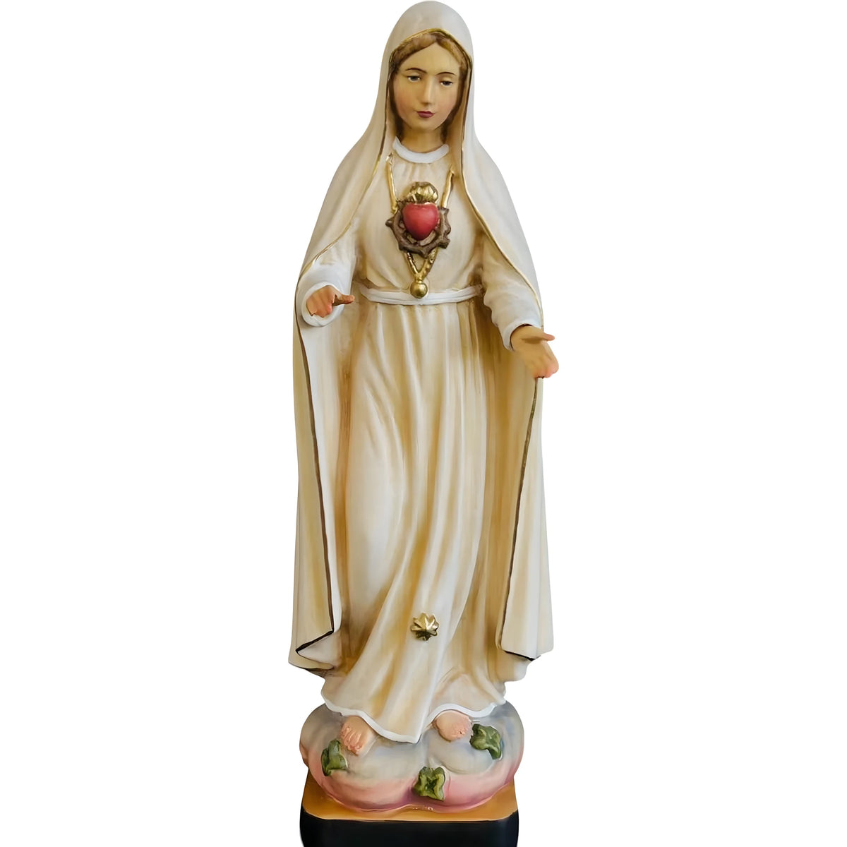 Madonna Niepokalanego Serca z drewna Val Gardena