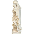 Statua Madonna del Cuore con Bambino in Legno intagliato della Val Gardena