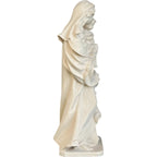 Statua Madonna del Cuore con Bambino in Legno intagliato della Val Gardena