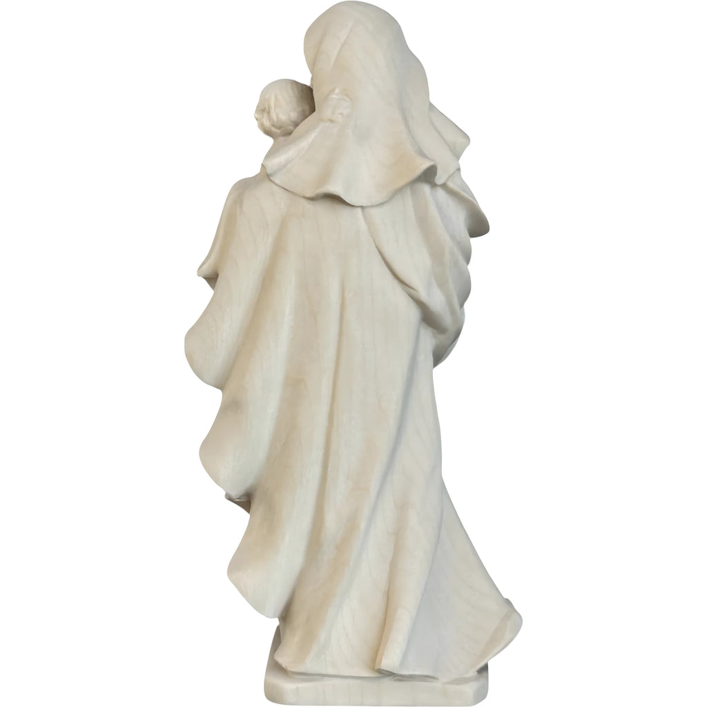 Statua Madonna del Cuore con Bambino in Legno intagliato della Val Gardena