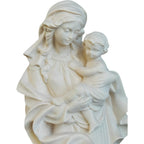 Statua Madonna del Cuore con Bambino in Legno intagliato della Val Gardena