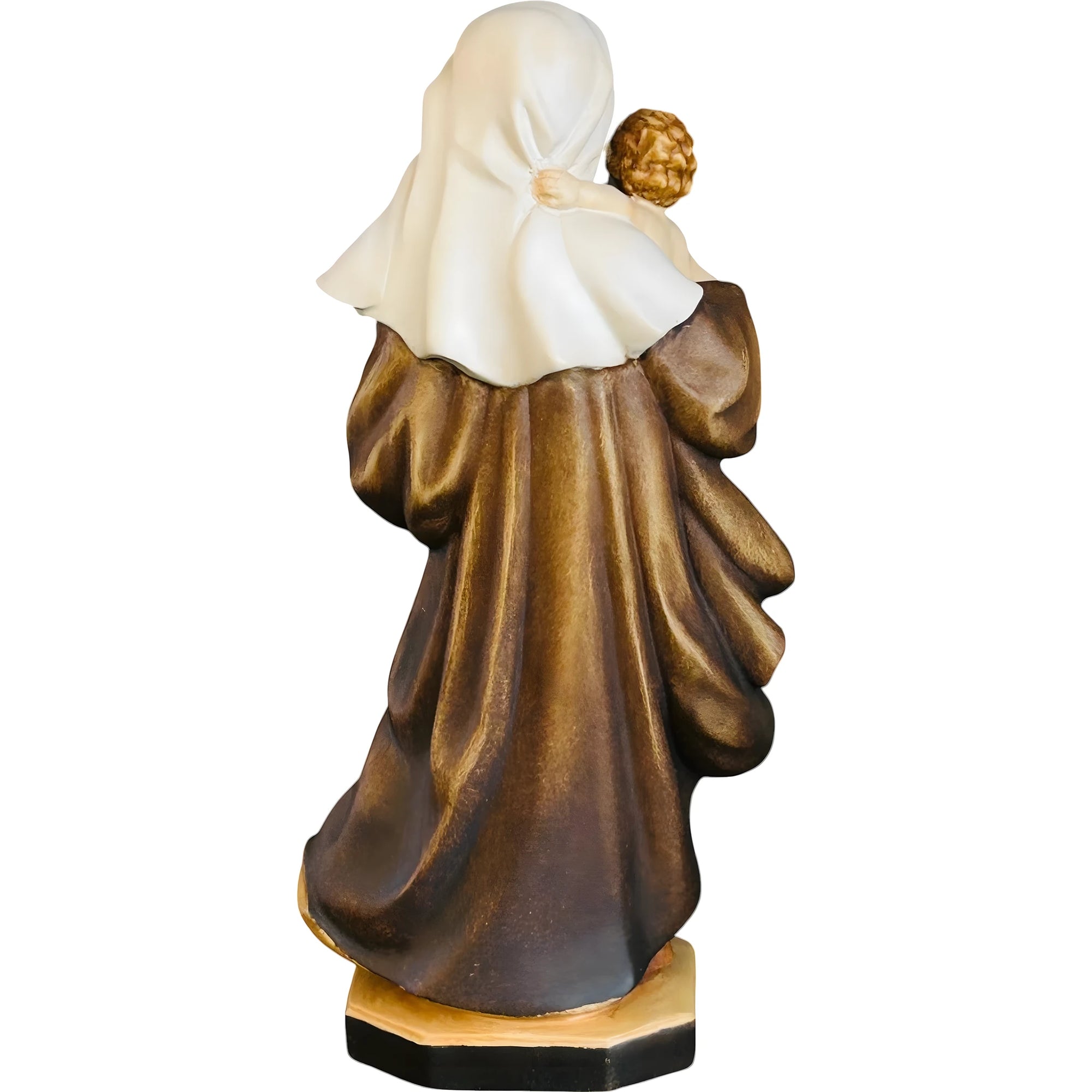 Statua Madonna della Riverenza scolpita in Legno della Val Gardena