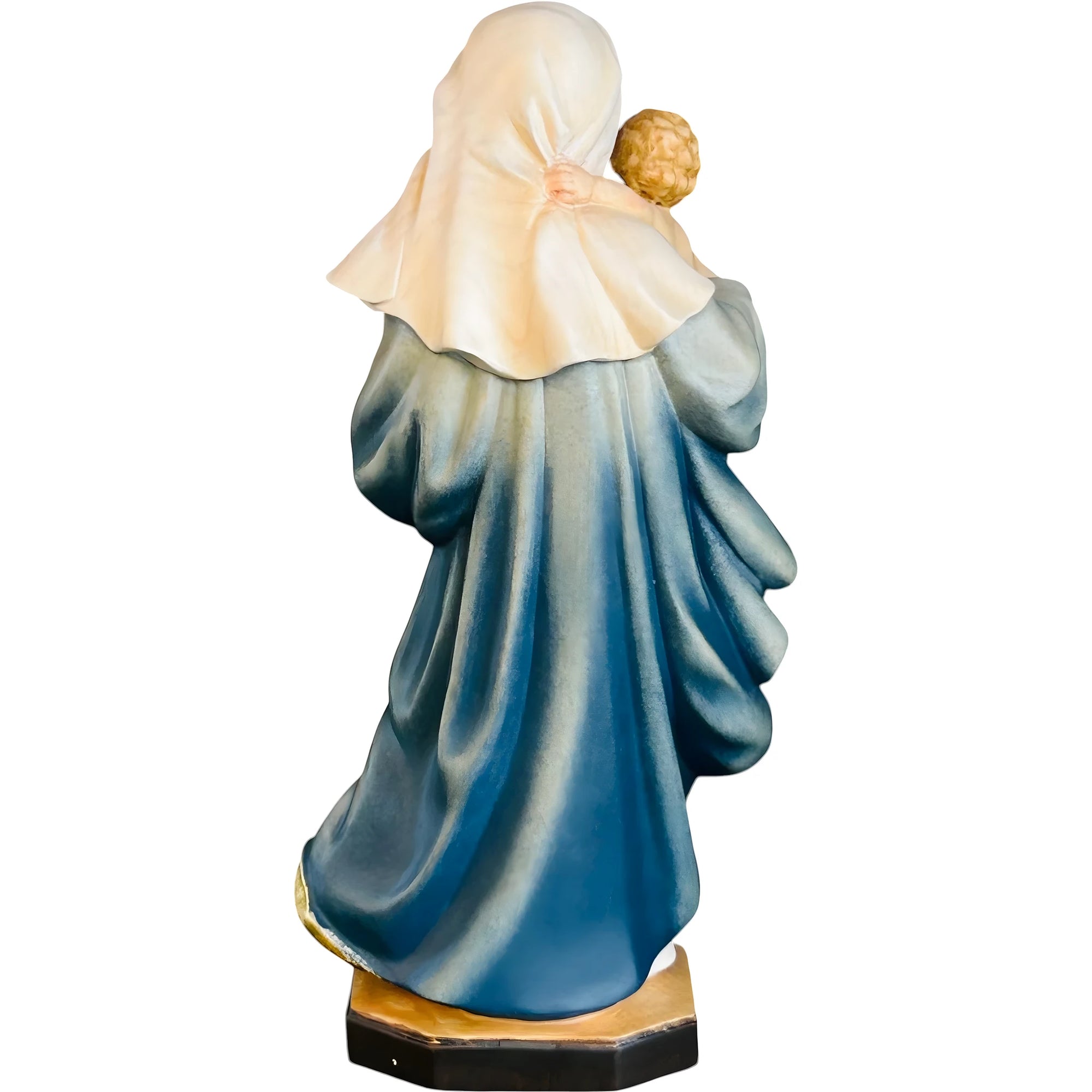 Statua Madonna della Riverenza scolpita in Legno della Val Gardena