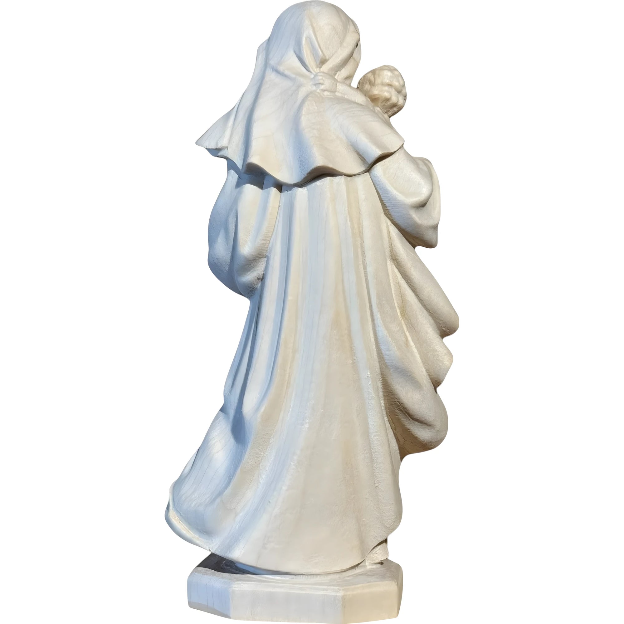 Statua Madonna della Riverenza scolpita in Legno della Val Gardena