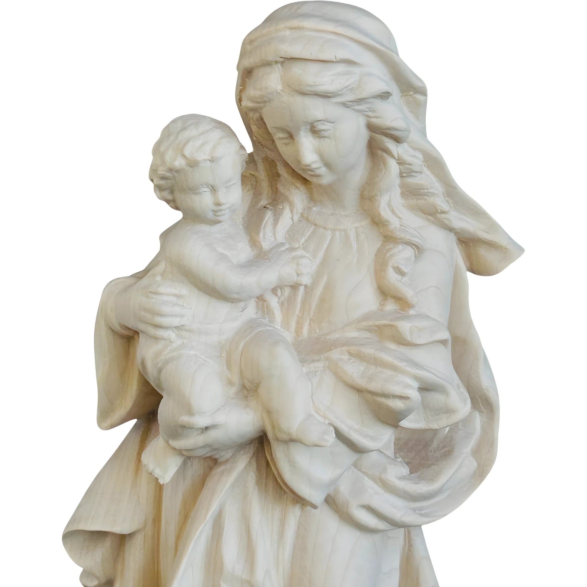 Statua Madonna della Riverenza scolpita in Legno della Val Gardena