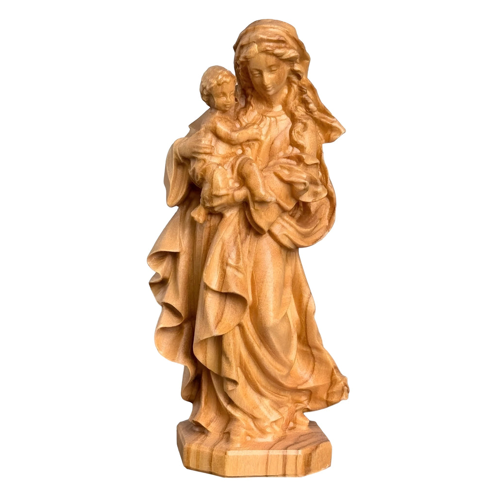 Statue Our Lady of Reverence carved in Val Gardena Wood
