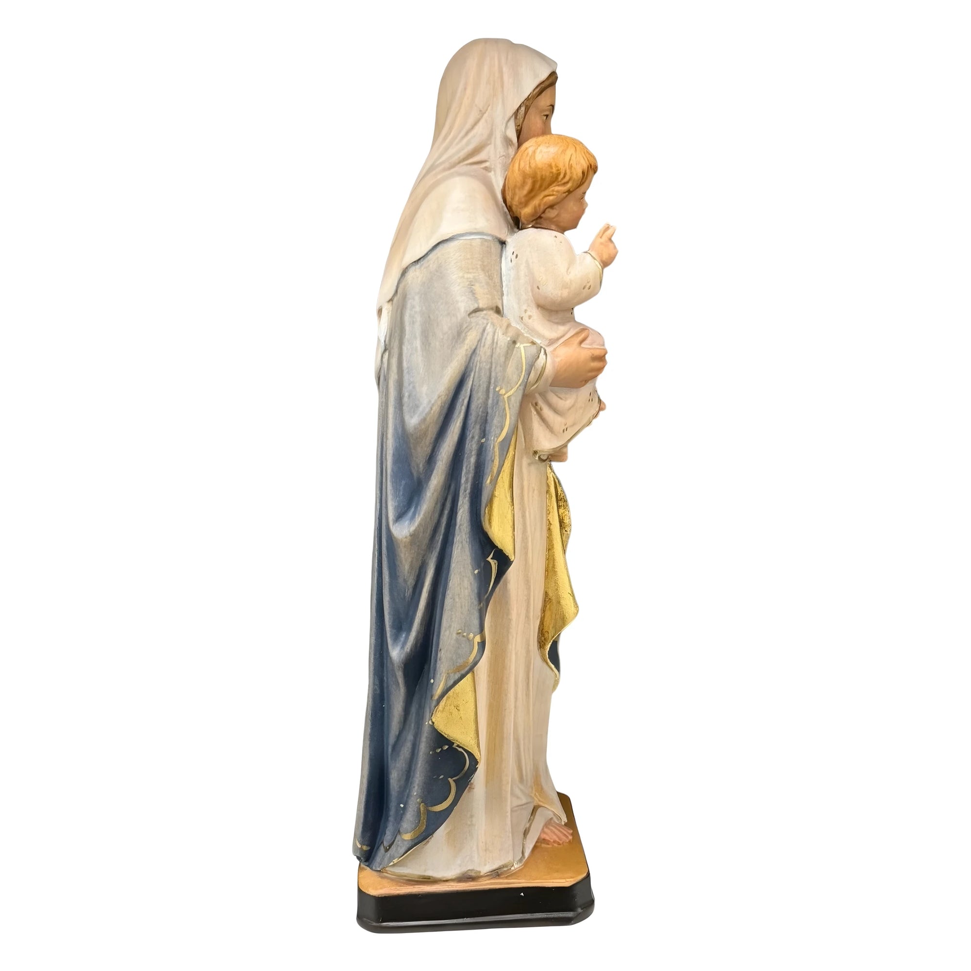 Handcrafted Statue Our Lady of Hope | Wood Carving from Val Gardena