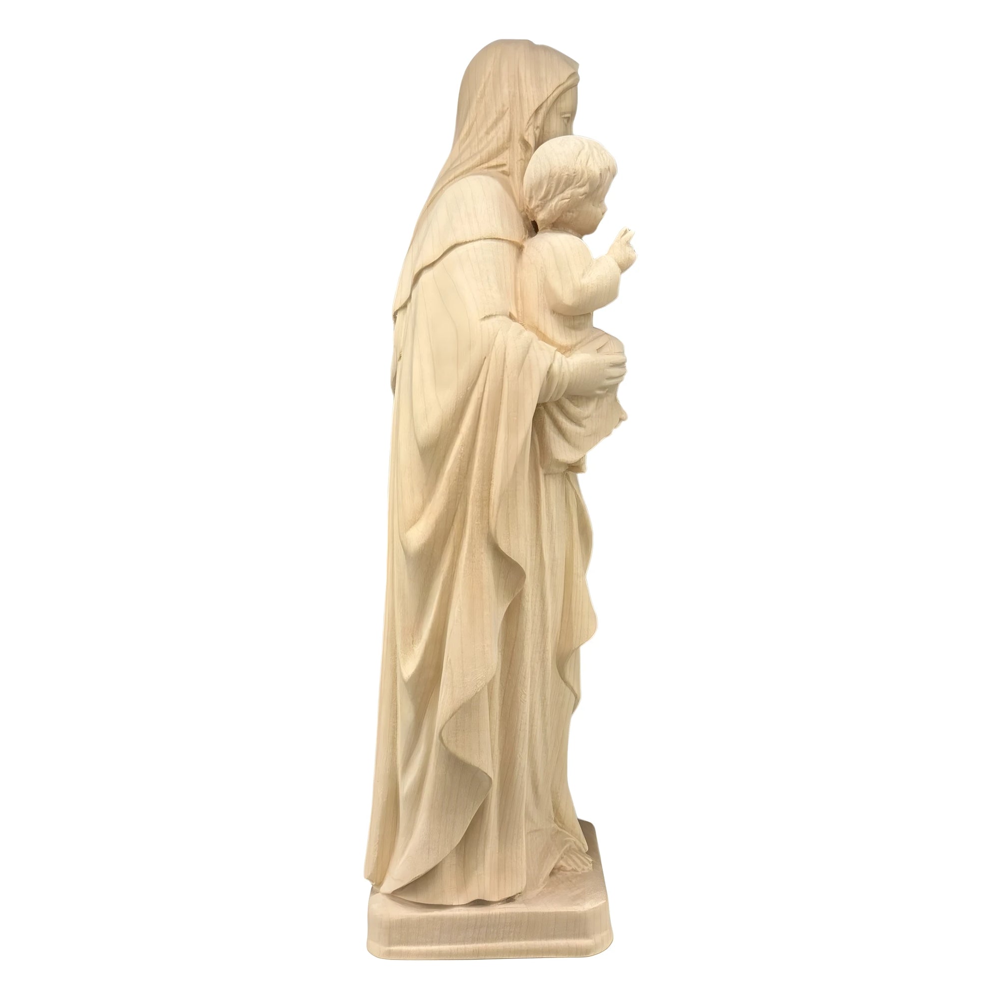 Handcrafted Statue Our Lady of Hope | Wood Carving from Val Gardena