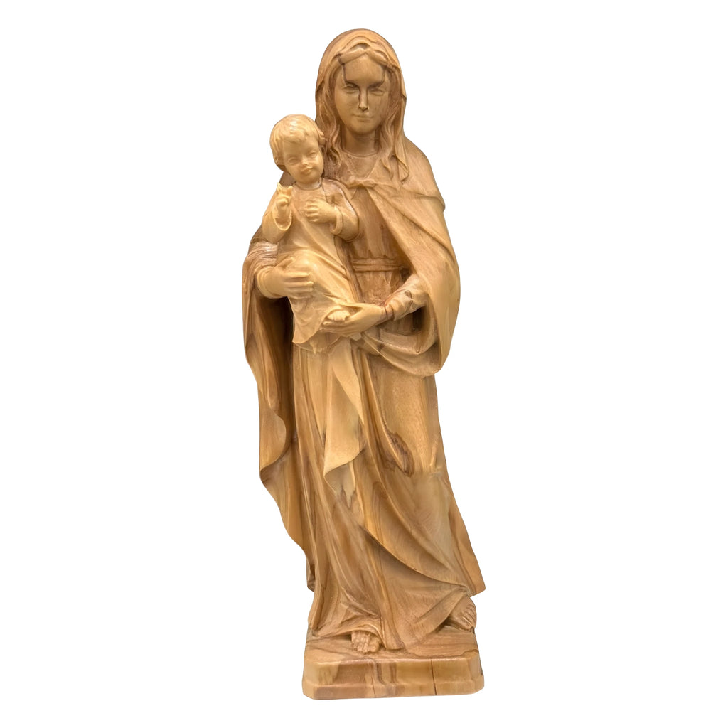 Handcrafted Statue Our Lady of Hope | Wood Carving from Val Gardena