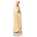 Statua Madonna di Fátima Scolpita a Mano in Legno della Val Gardena