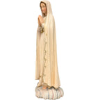 Statua Madonna di Fátima Scolpita a Mano in Legno della Val Gardena