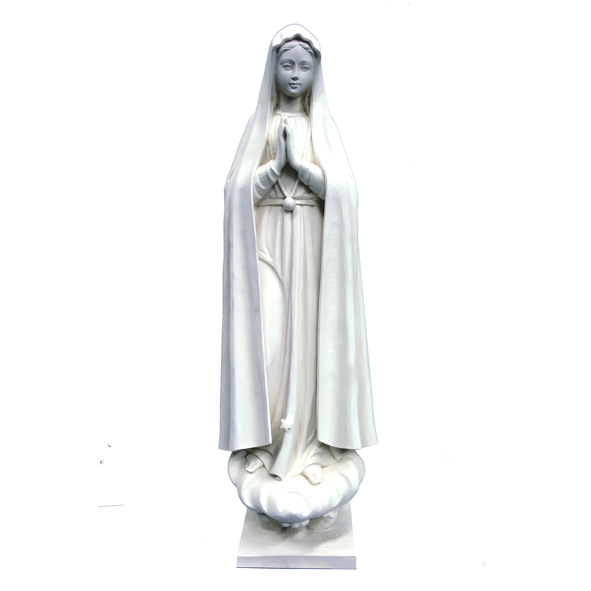 Statua Madonna di Fatima in Fibra di Vetro 60 cm - Scultura Artigianale Val Gardena