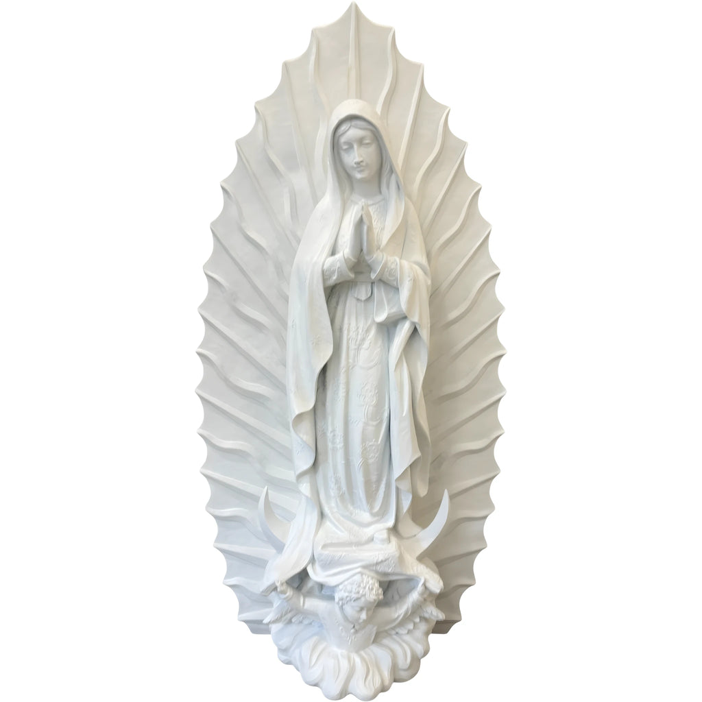 Estátua Nossa Senhora de Guadalupe 130 cm em Fibra de Vidro Policromada
