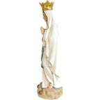 Estatua Virgen de Lourdes Inmaculada Concepción en Madera de Val Gardena con Corona