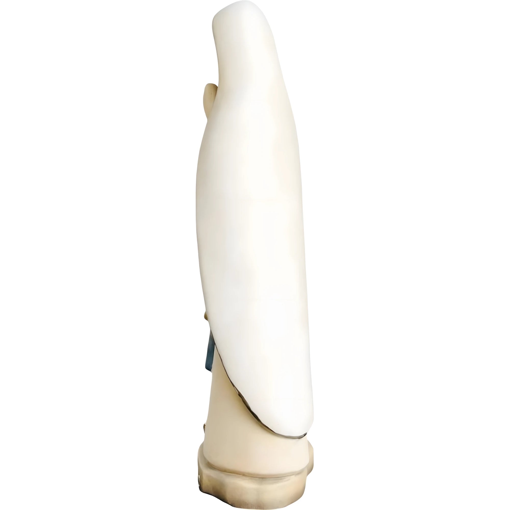 Our Lady of Lourdes and Saint Bernadette Carved Wood Statue