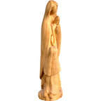 Statue Notre-Dame de Lourdes et Sainte Bernadette en bois sculpté