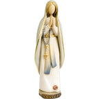 Statua Madonna di Lourdes in Legno Scolpito a Mano Val Gardena
