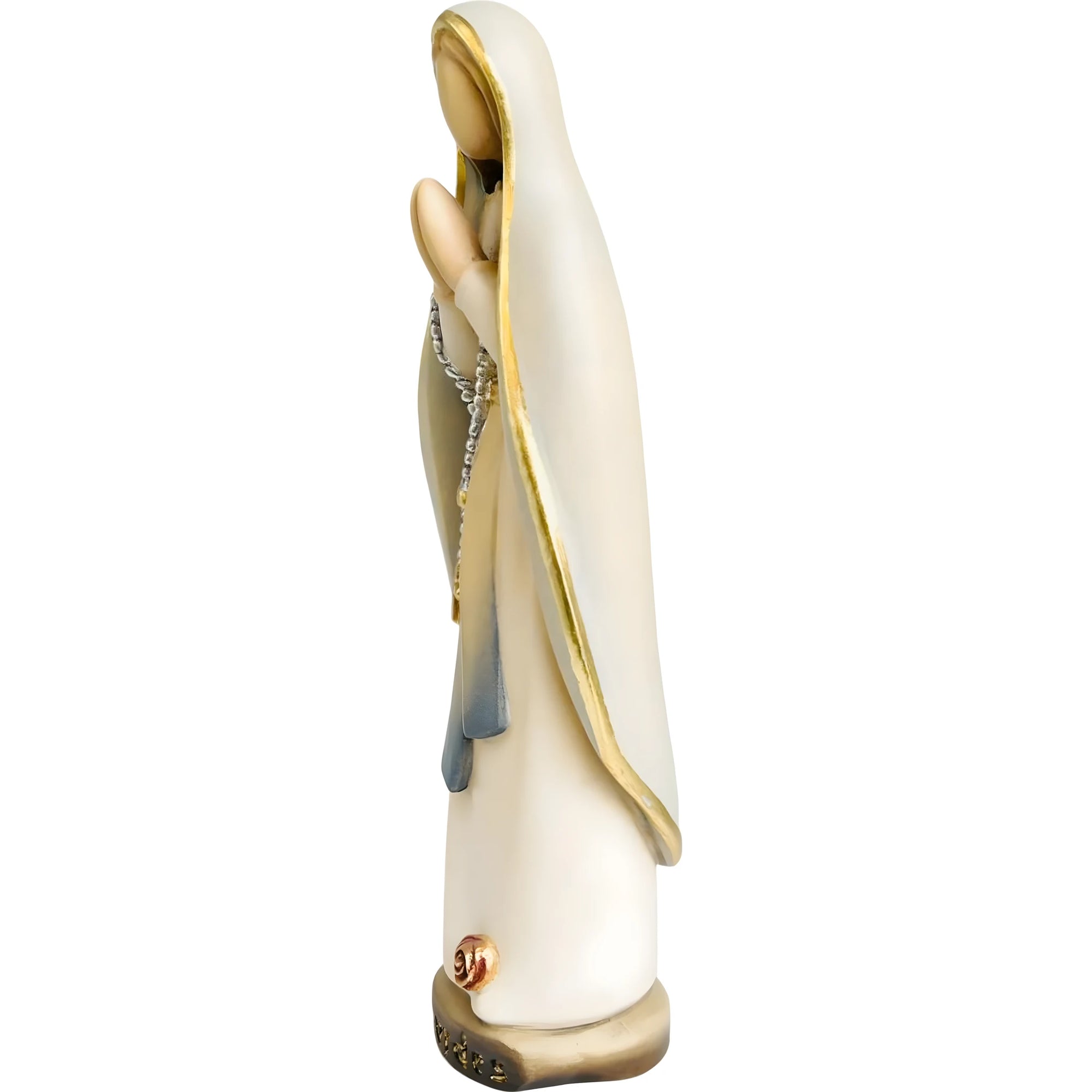 Statua Madonna di Lourdes in Legno Scolpito a Mano Val Gardena