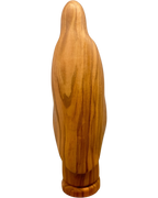 Hand-Carved Wooden Statue of Our Lady of Lourdes Val Gardena