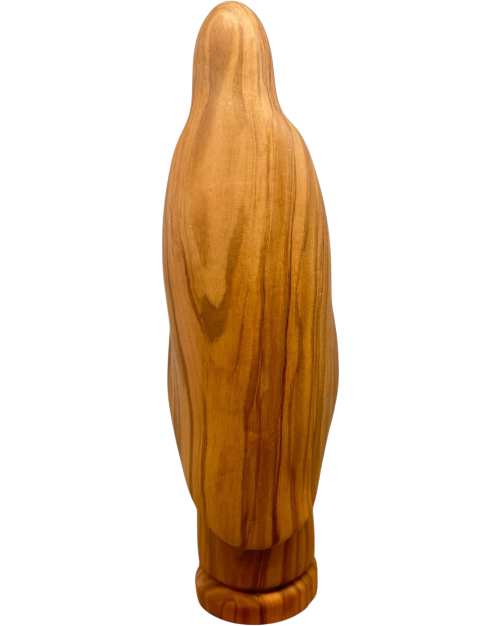 Hand-Carved Wooden Statue of Our Lady of Lourdes Val Gardena