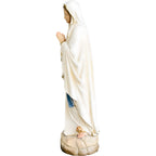 Rzeźbiona ręcznie statua Matki Boskiej z Lourdes z drewna klonowego i lipowego