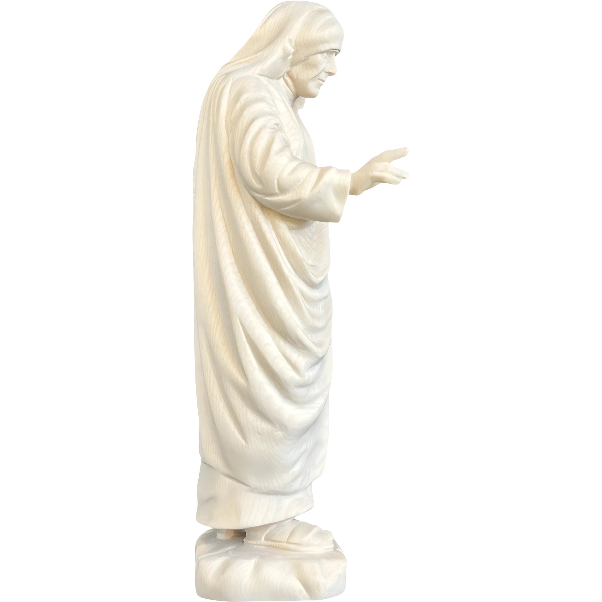 Statua Madre Teresa di Calcutta in Legno d'Acero e Tiglio Val Gardena