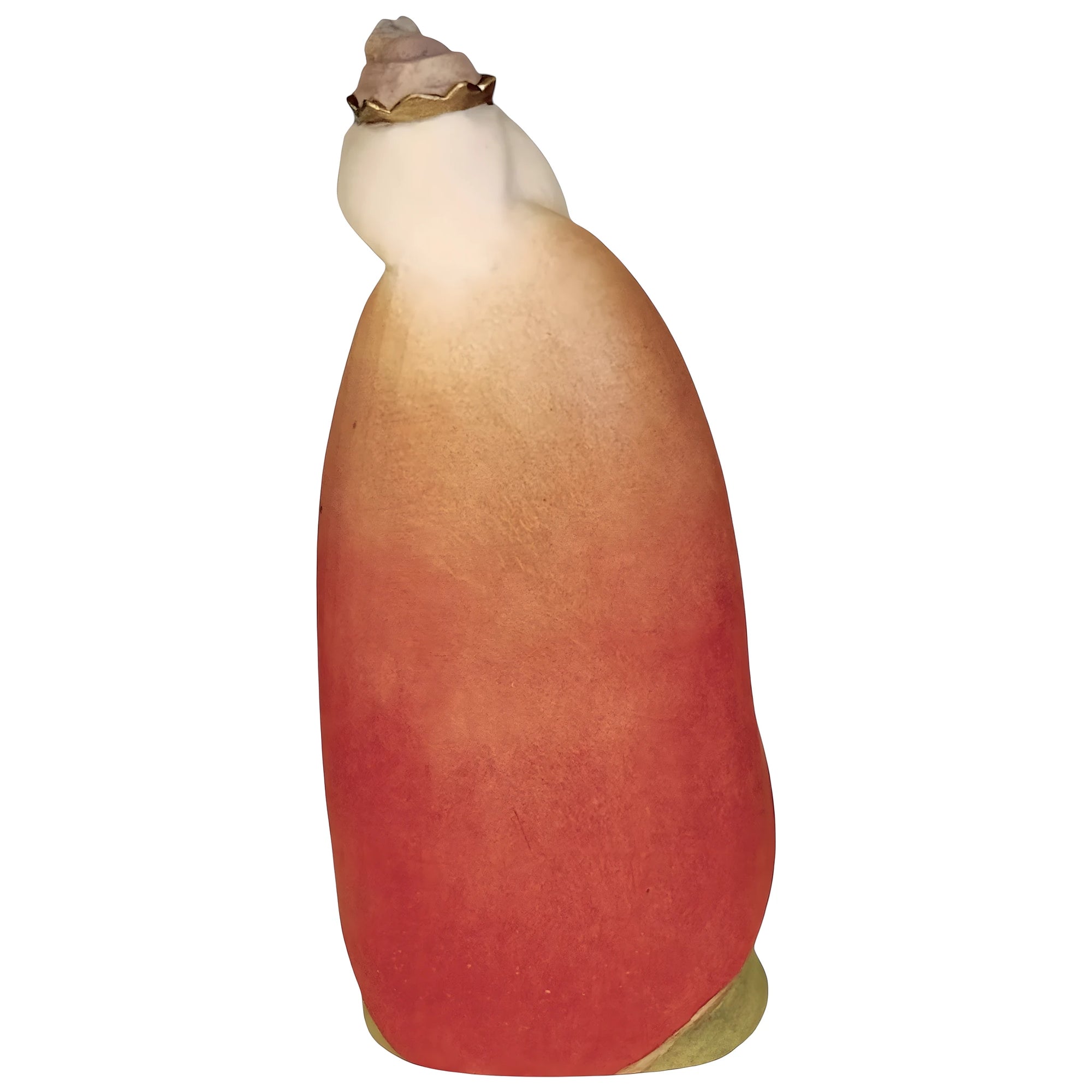 King Gaspar Moor Statue for Nativity Scene in Carved Wood Val Gardena