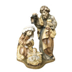 Drewniana figurka Świętej Rodziny - szopka bożonarodzeniowa, rzemieślnicza