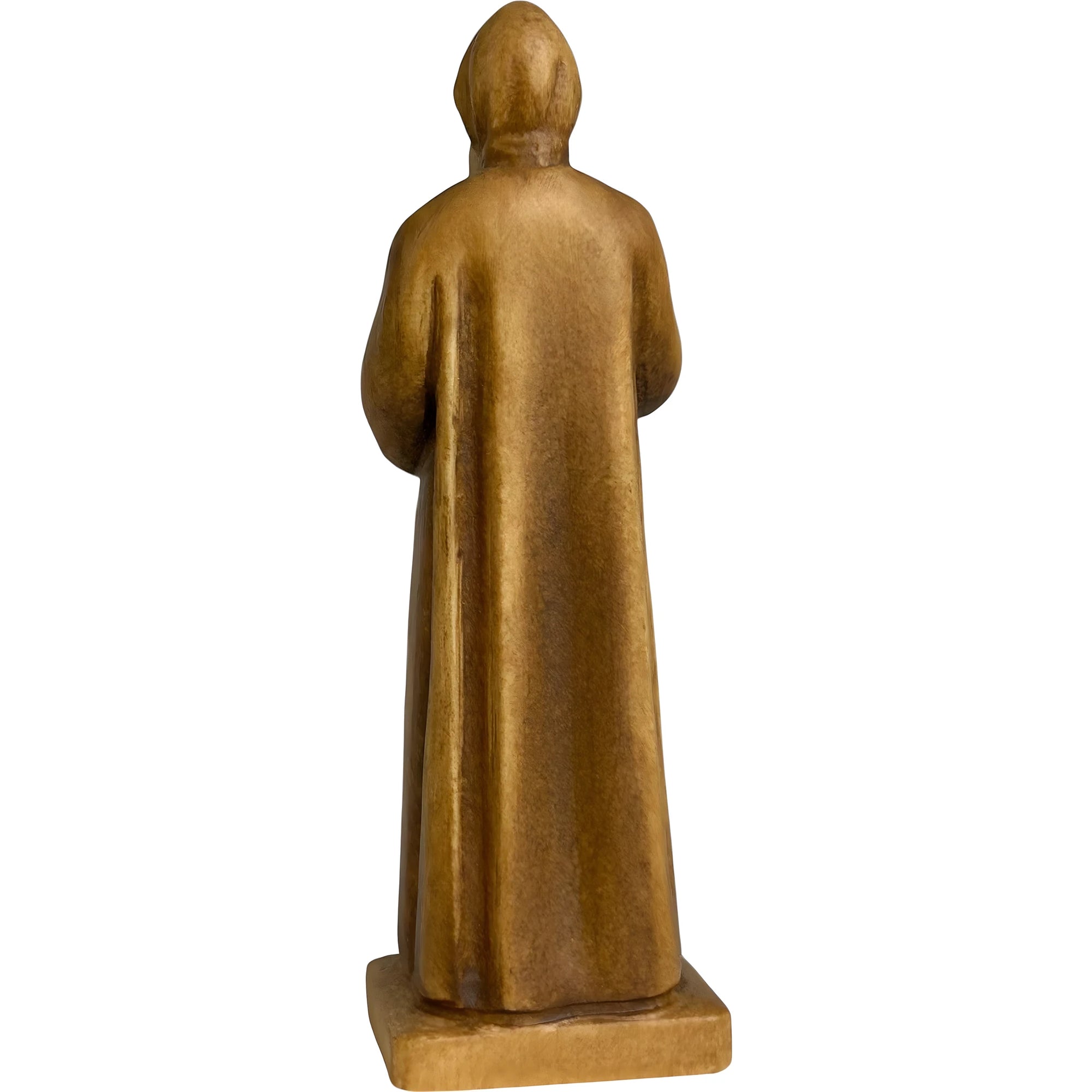 Statua San Charbel Makhlouf in Legno Scolpito a Mano Val Gardena