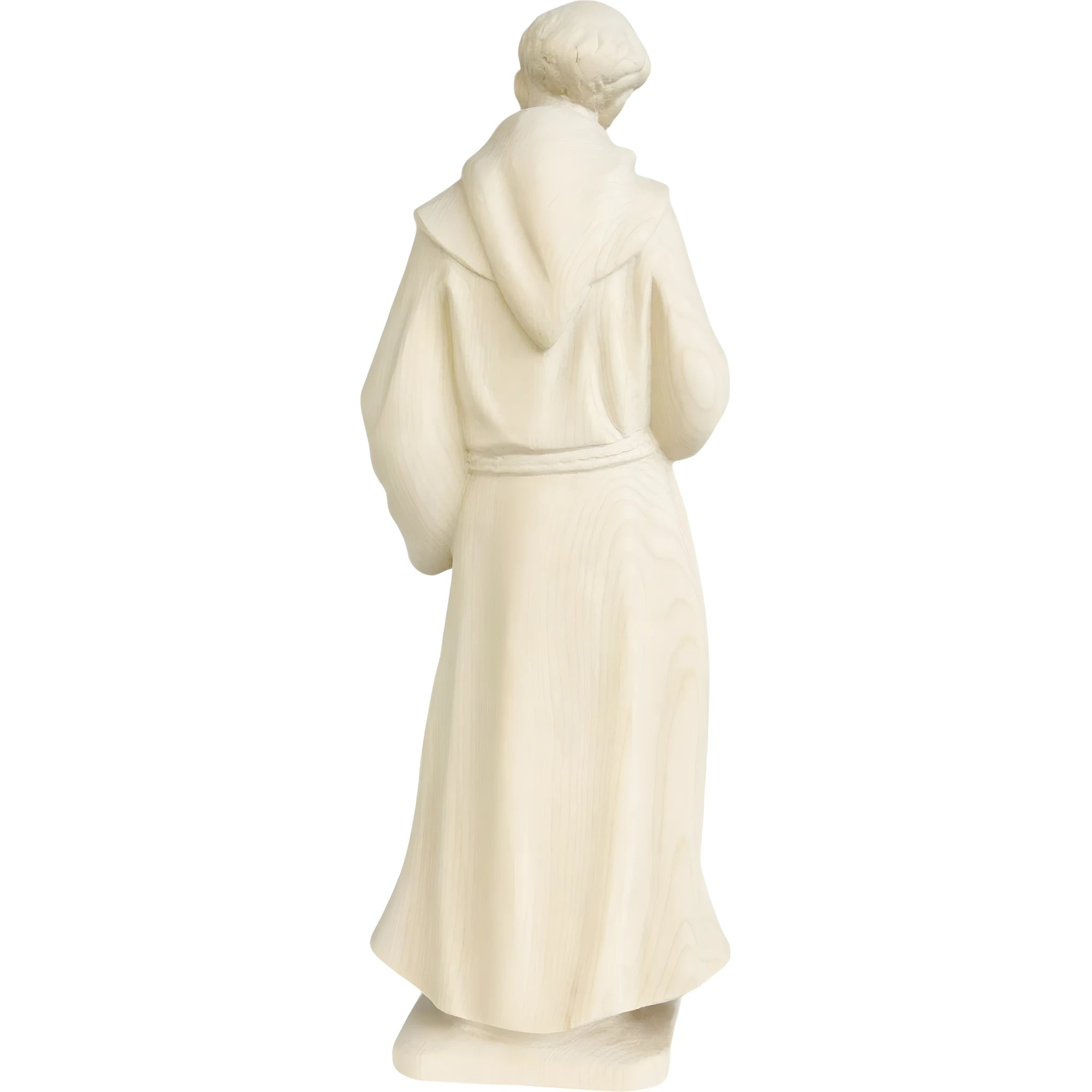 Statue St. Francis of Assisi with Dove in Val Gardena Wood