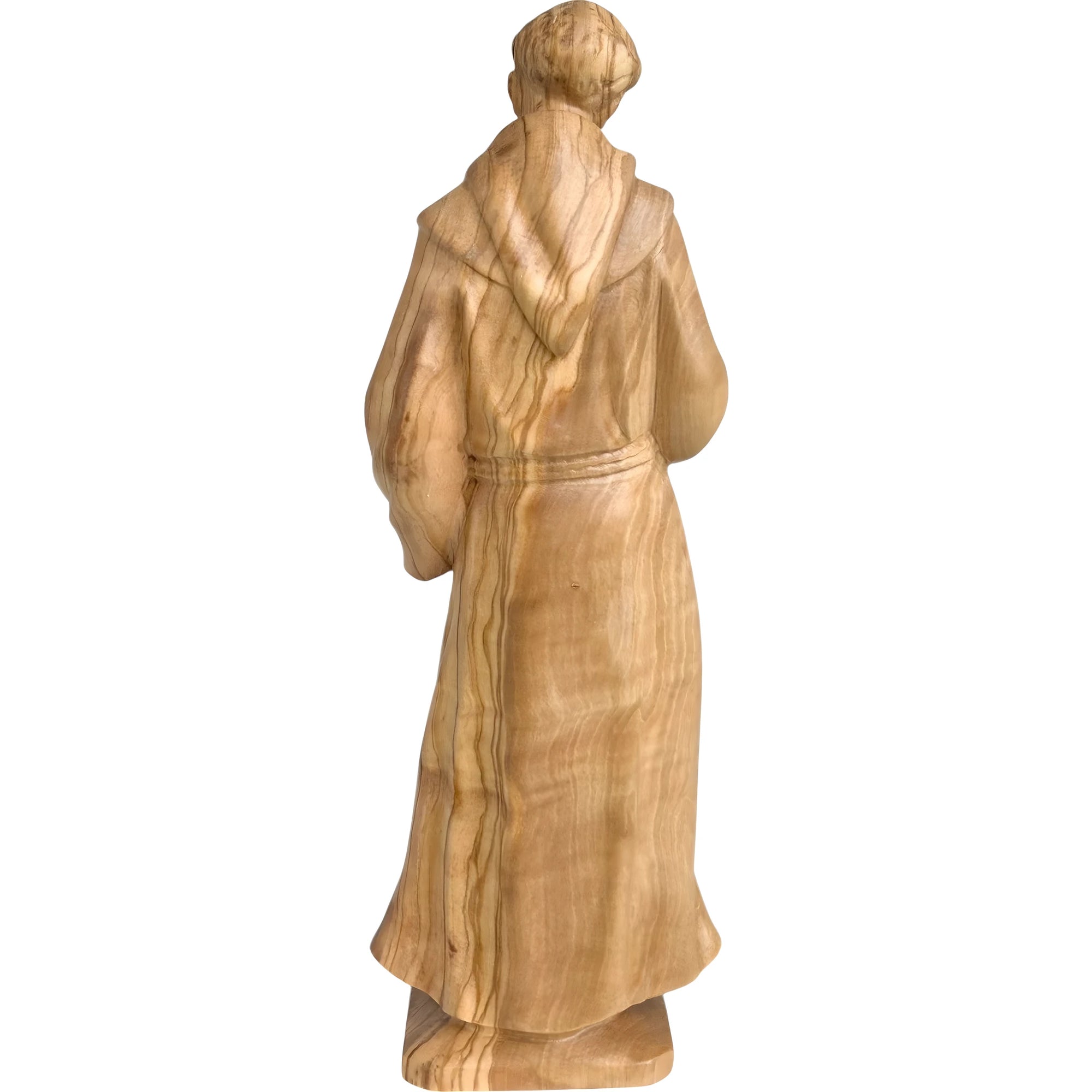 Statue St. Francis of Assisi with Dove in Val Gardena Wood