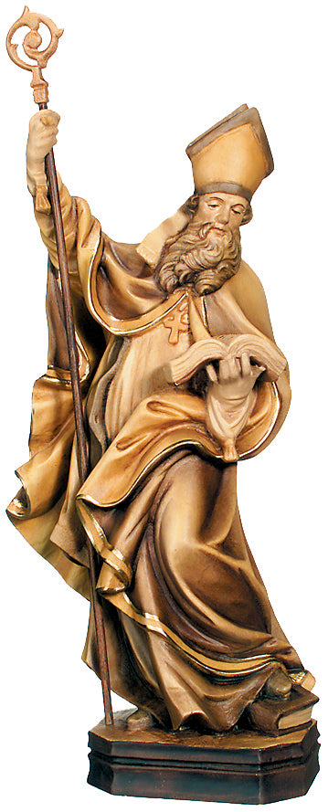 Statua-San-Gebardo-di-Costanza-in-Legno