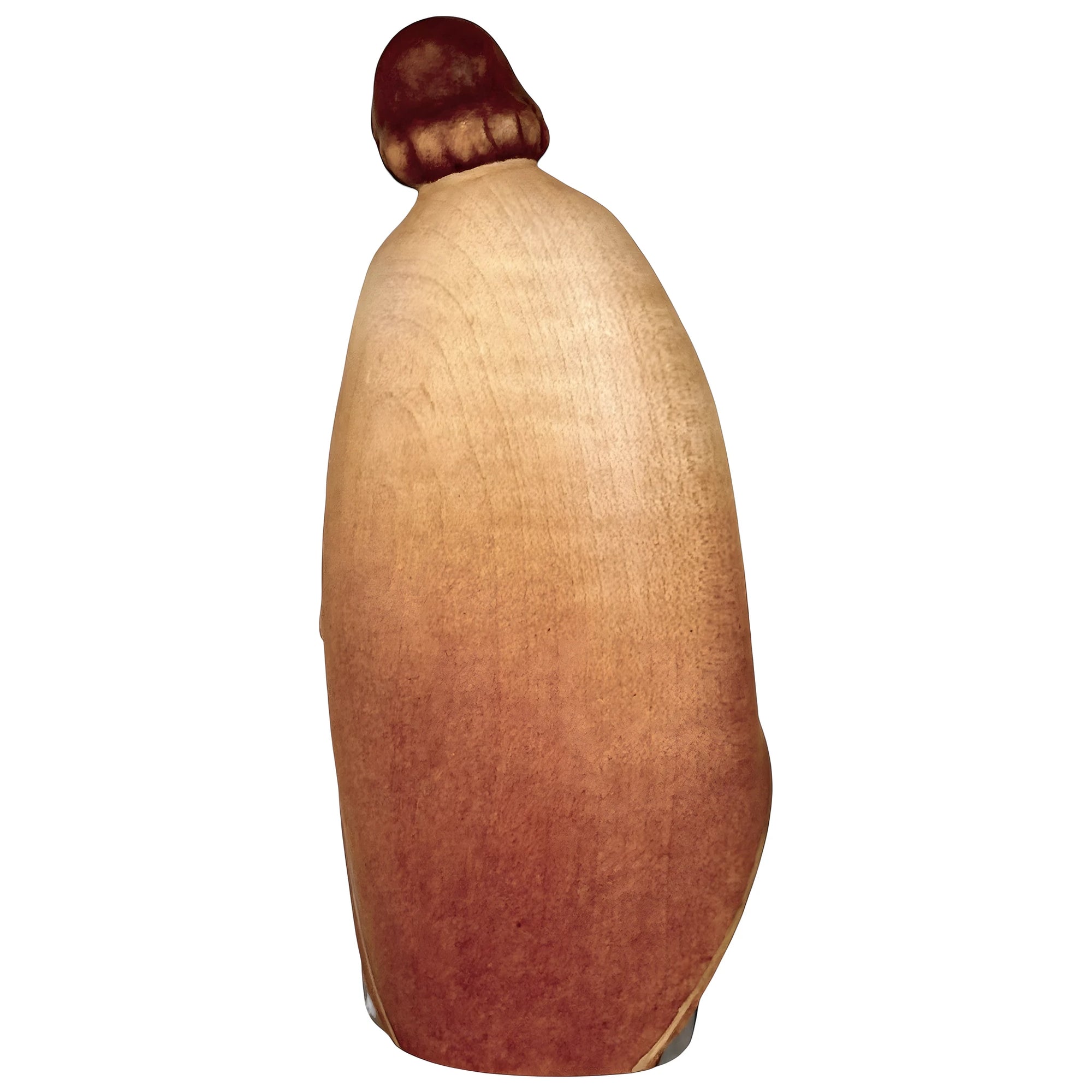 St. Joseph Statue in Maple Wood with Lantern | Handcrafted Val Gardena Nativity Sculpture