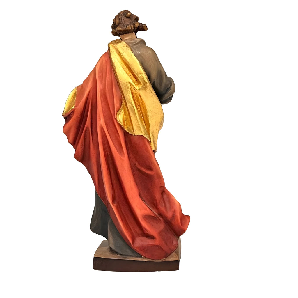 St Mark the Evangelist Statue in Carved Wood, Val Gardena