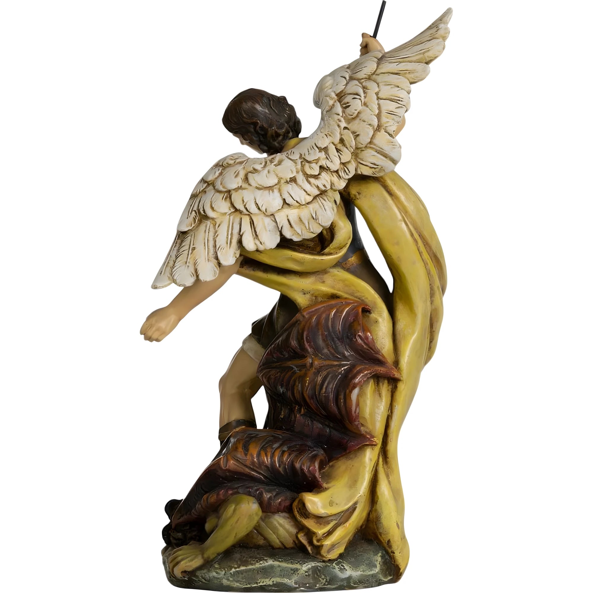 Statua San Michele Arcangelo che Sconfigge il Diavolo in Resina - Val Gardena