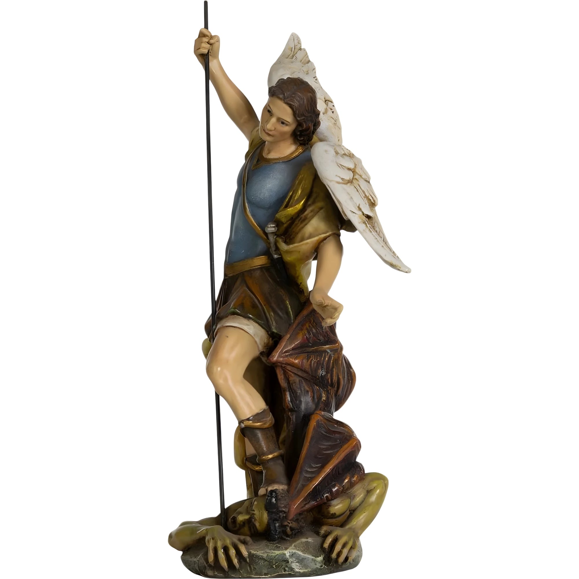 Statua San Michele Arcangelo che Sconfigge il Diavolo in Resina - Val Gardena