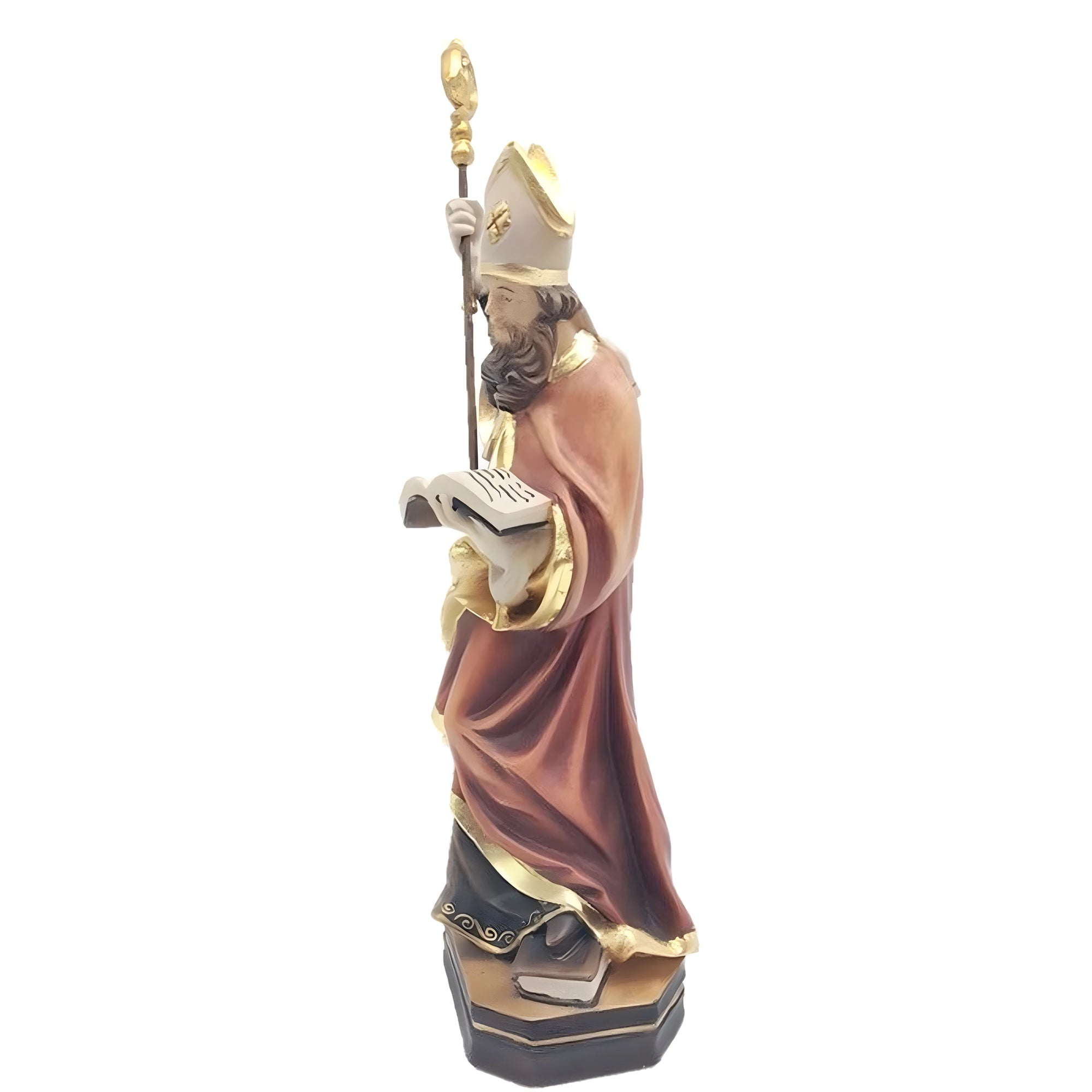 Figura Św. Rodolfa Drewniana, Rzeźba Polichromowana Val Gardena