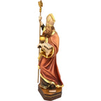 Statua św. Ruperta z Salzburga z Rzeźbionego Drewna z Val Gardena