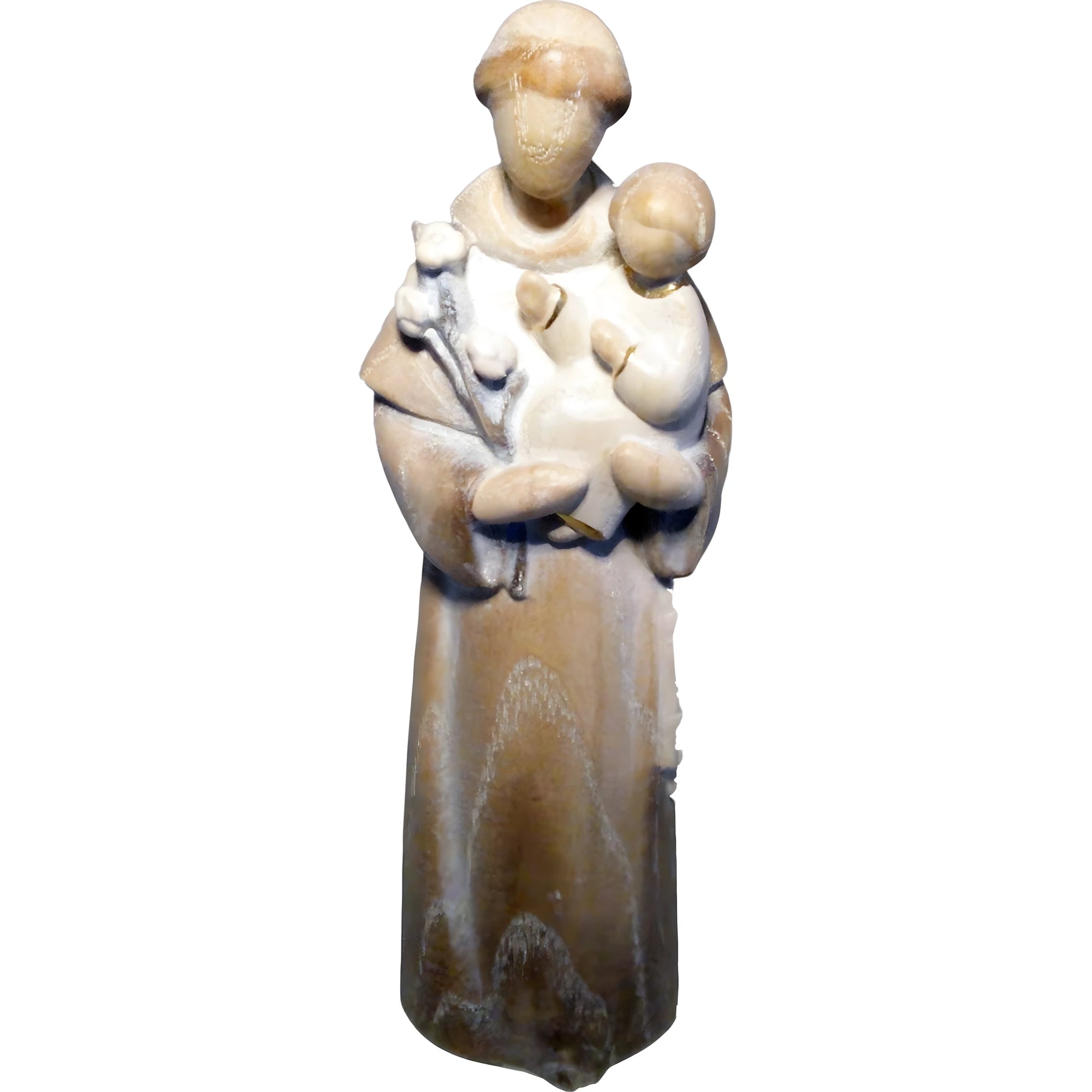 Saint Anthony Statue wood carved - color