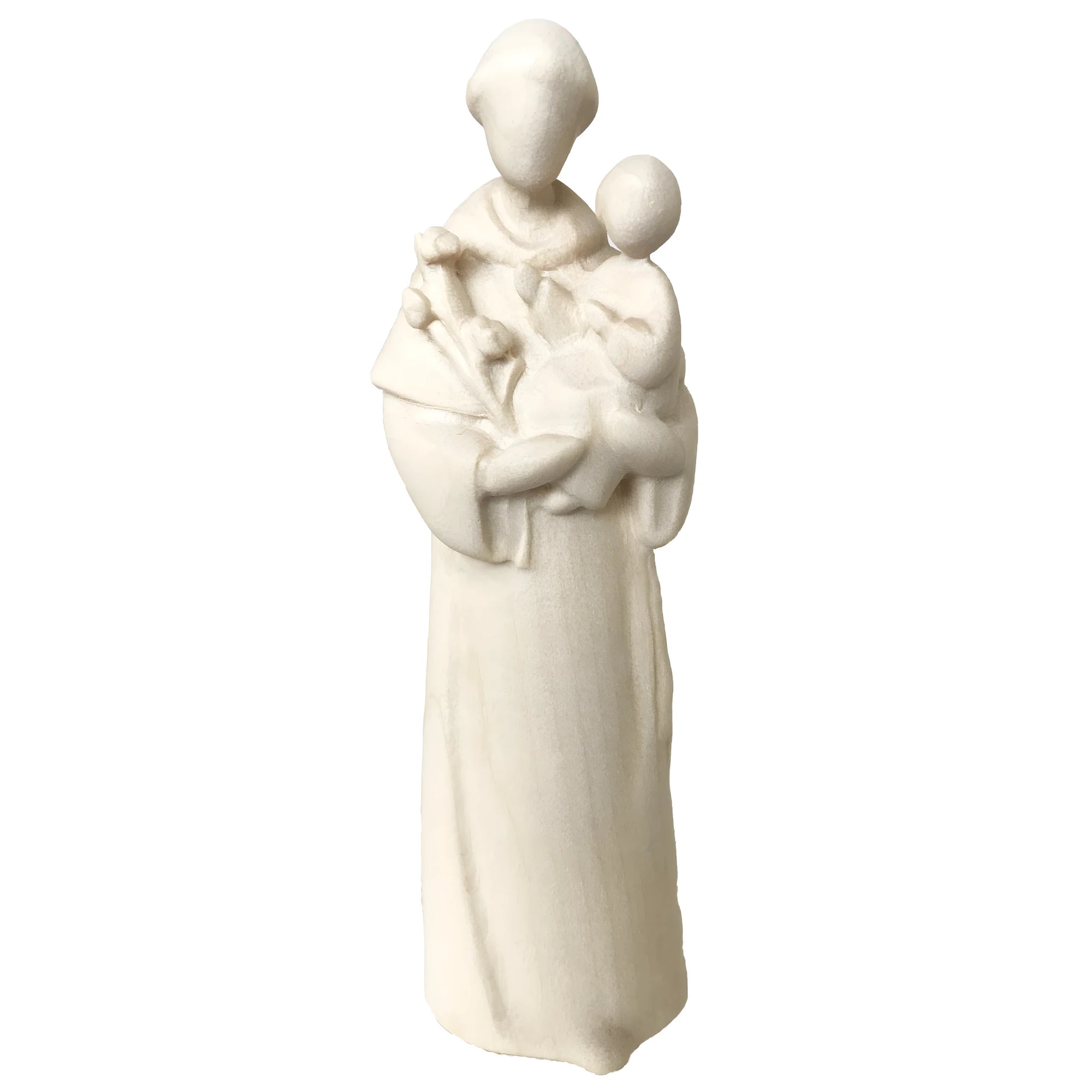 Saint Anthony Statue wood carved - color