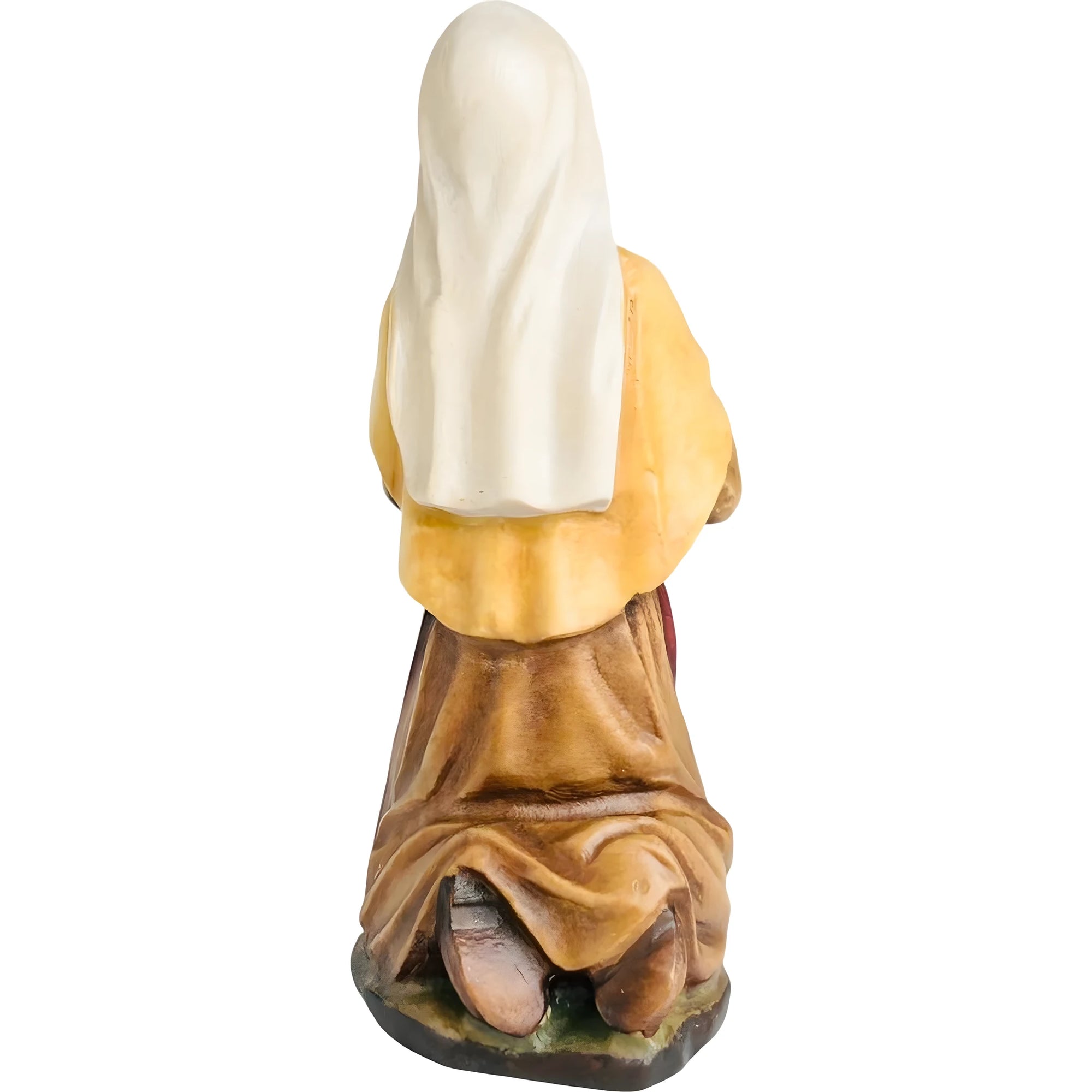 Statue Sainte Bernadette agenouillée en bois du Val Gardena | Sculpture Sacrée