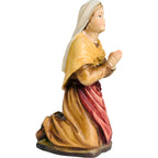 Statue Sainte Bernadette agenouillée en bois du Val Gardena | Sculpture Sacrée