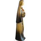 Figurka Świętej Rity z Cascii z drewna rzeźbiona | Nowoczesny design Val Gardena