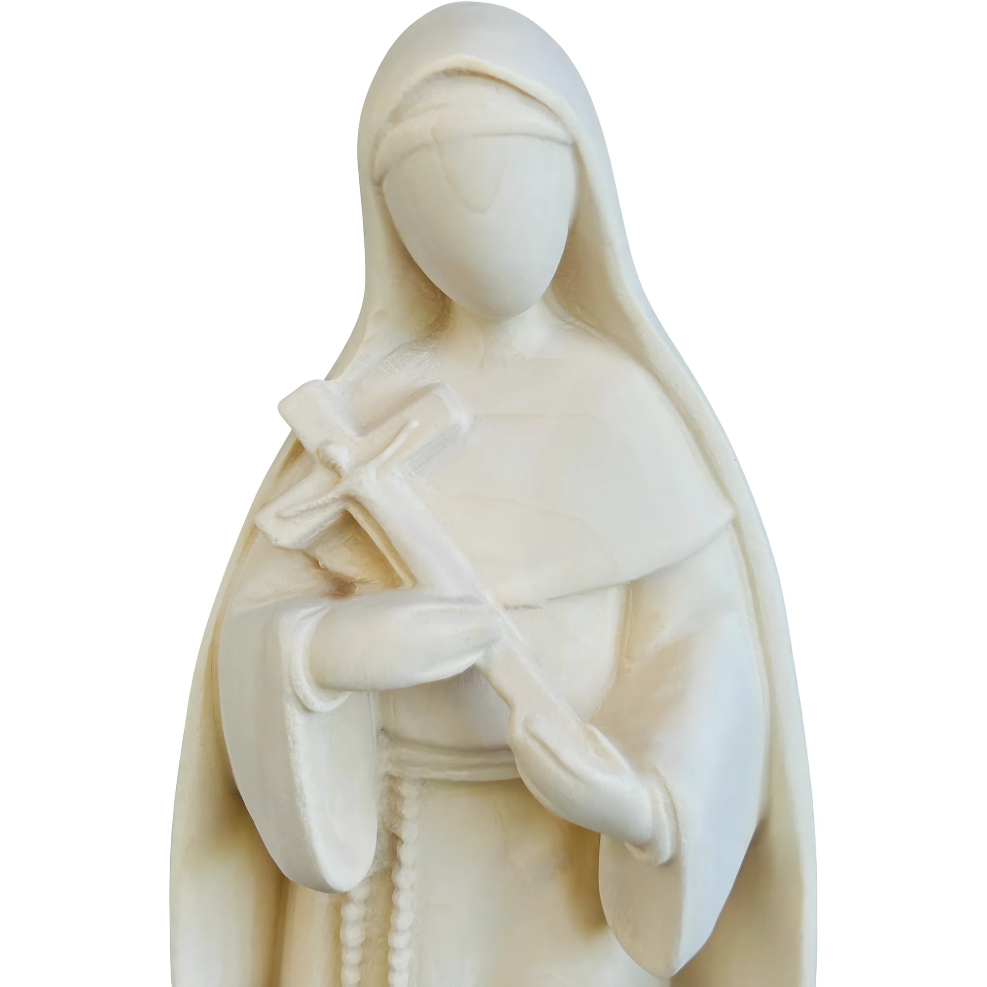Saint Rita of Cascia Wooden Statue Carved | Modern Design Val Gardena