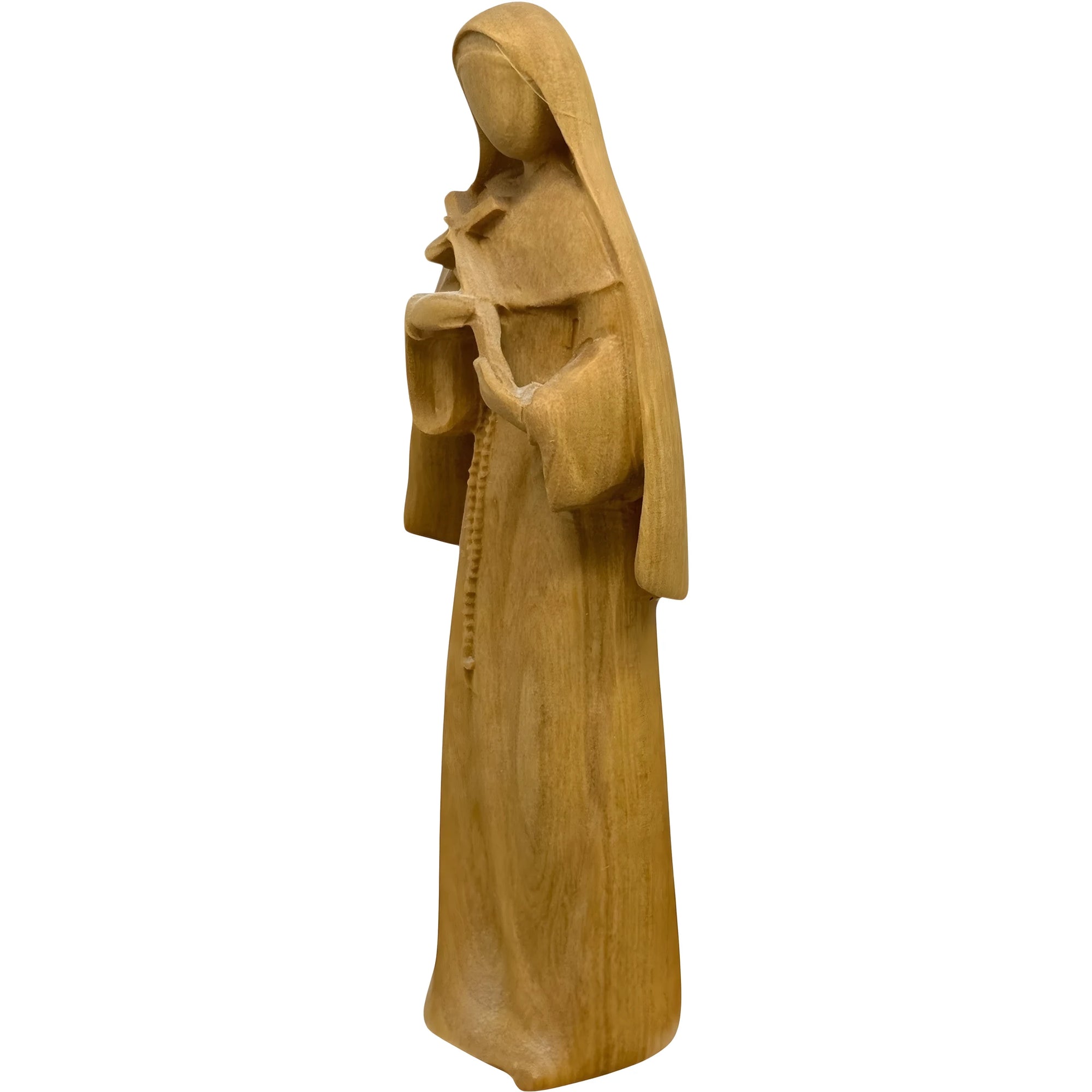 Saint Rita of Cascia Wooden Statue Carved | Modern Design Val Gardena