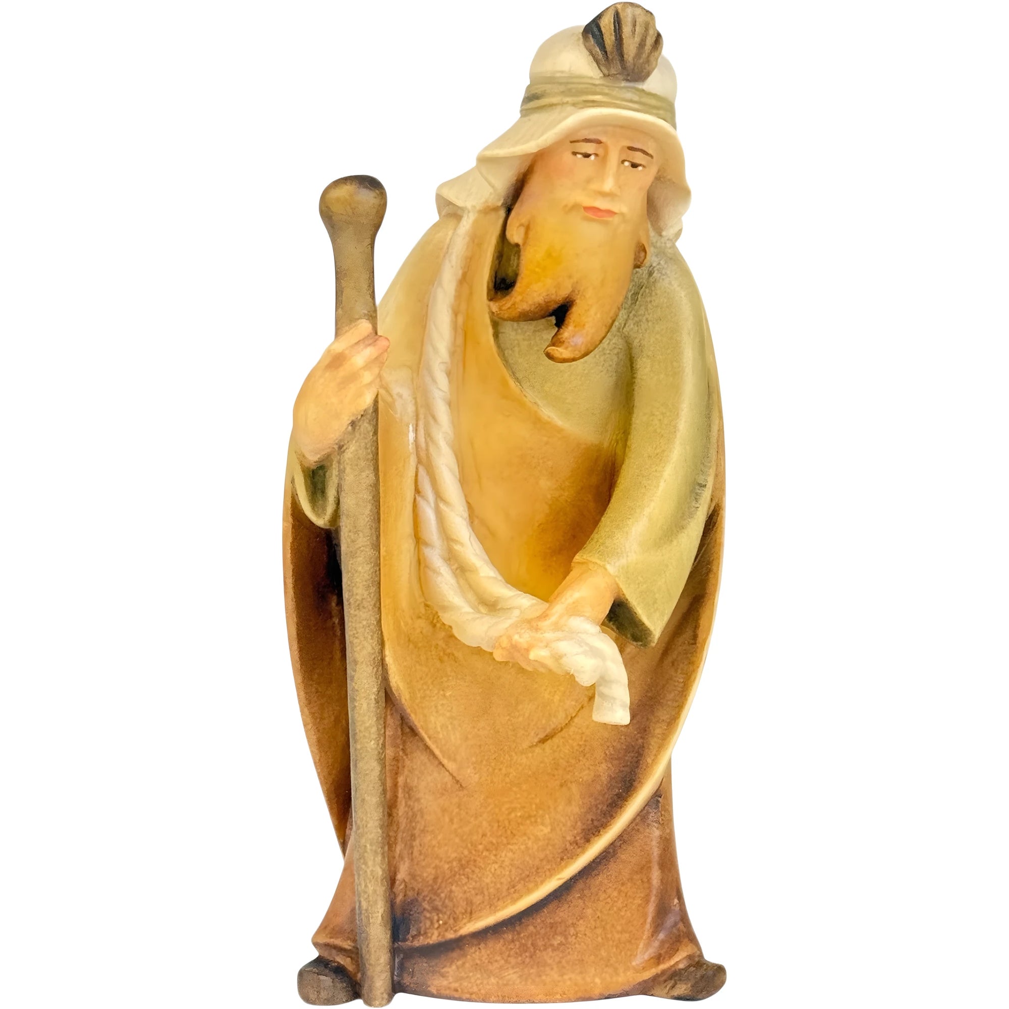 Camel Driver Statue for Carved Wooden Nativity Scene
