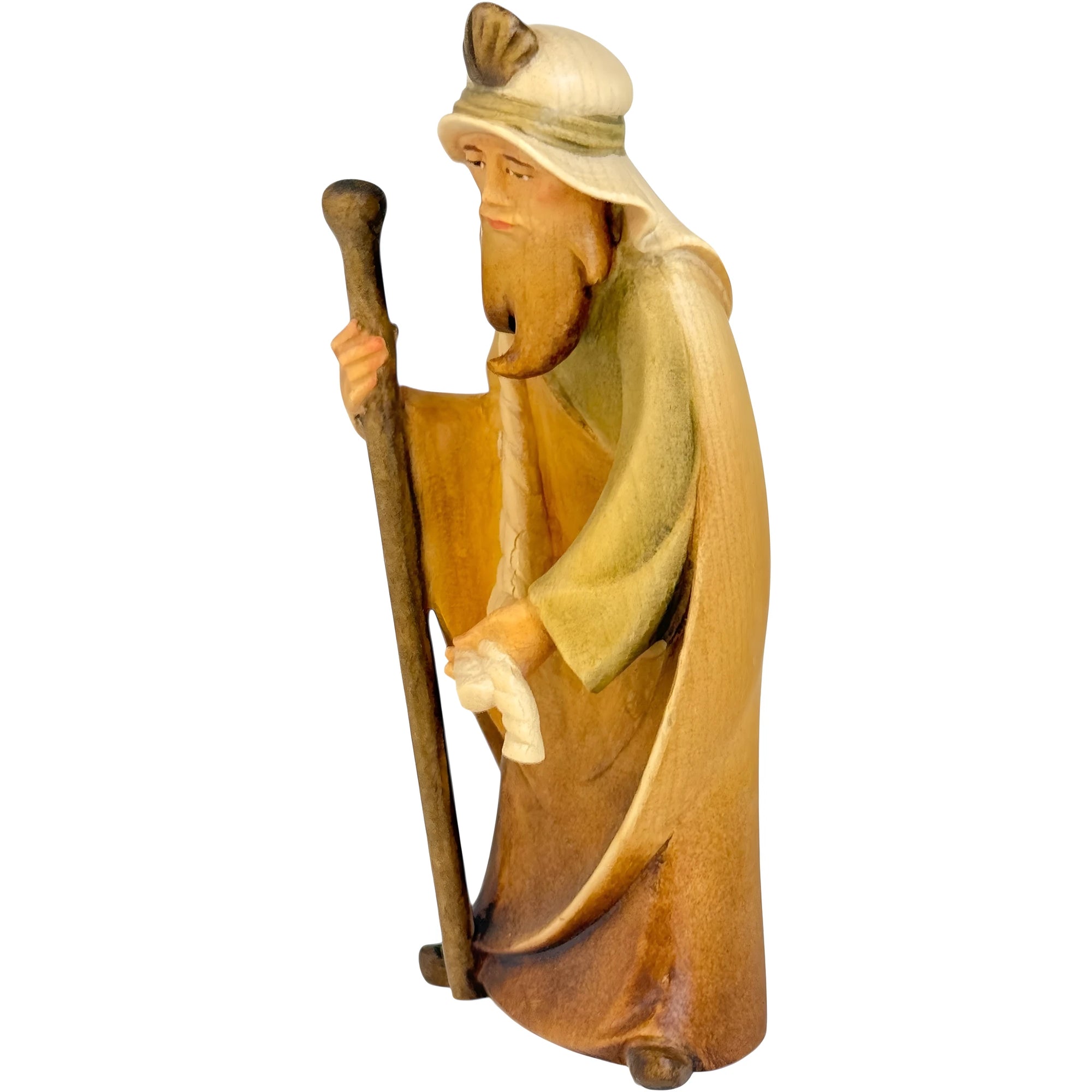 Camel Driver Statue for Carved Wooden Nativity Scene