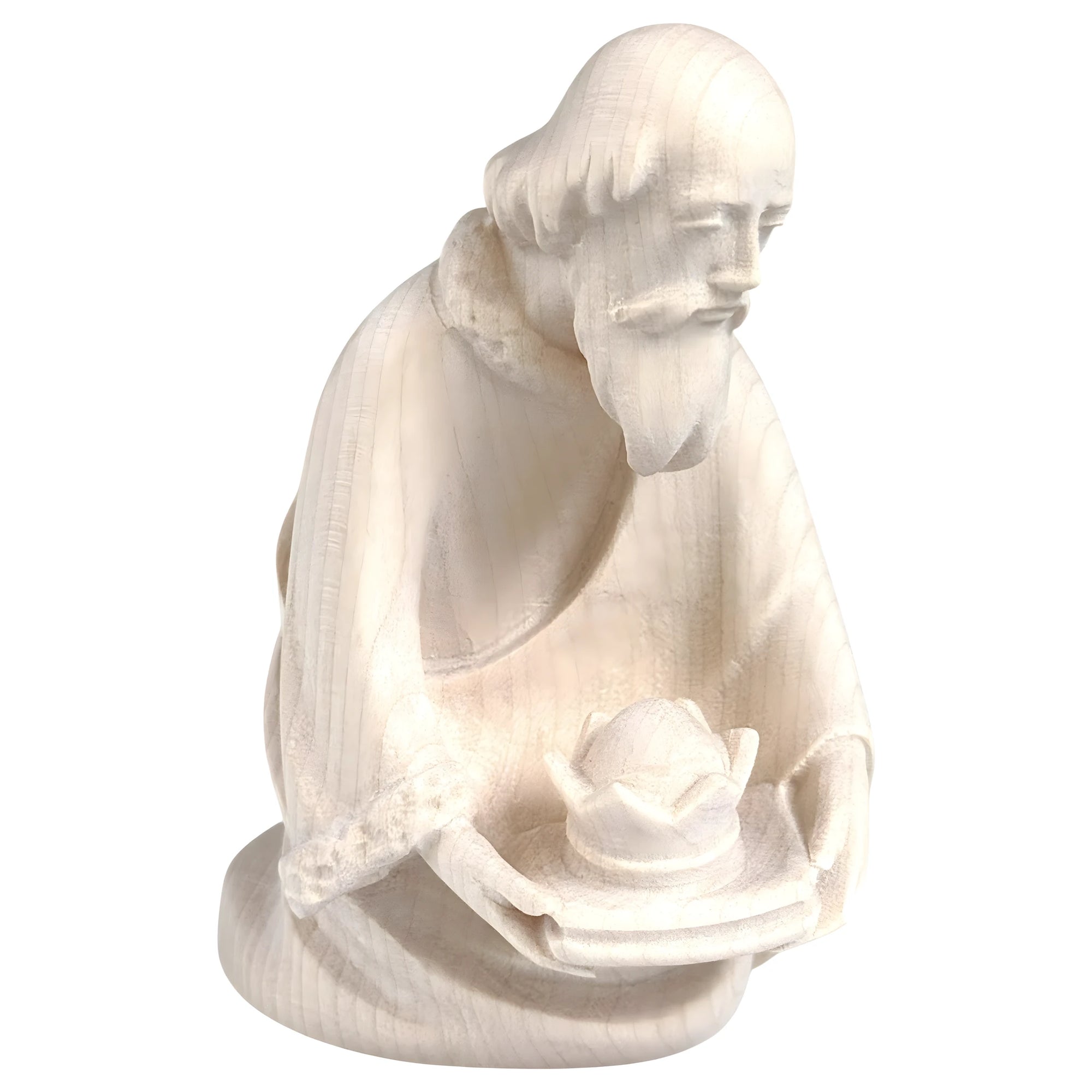 King Balthazar Statue for Nativity Scene in Val Gardena Maple Wood