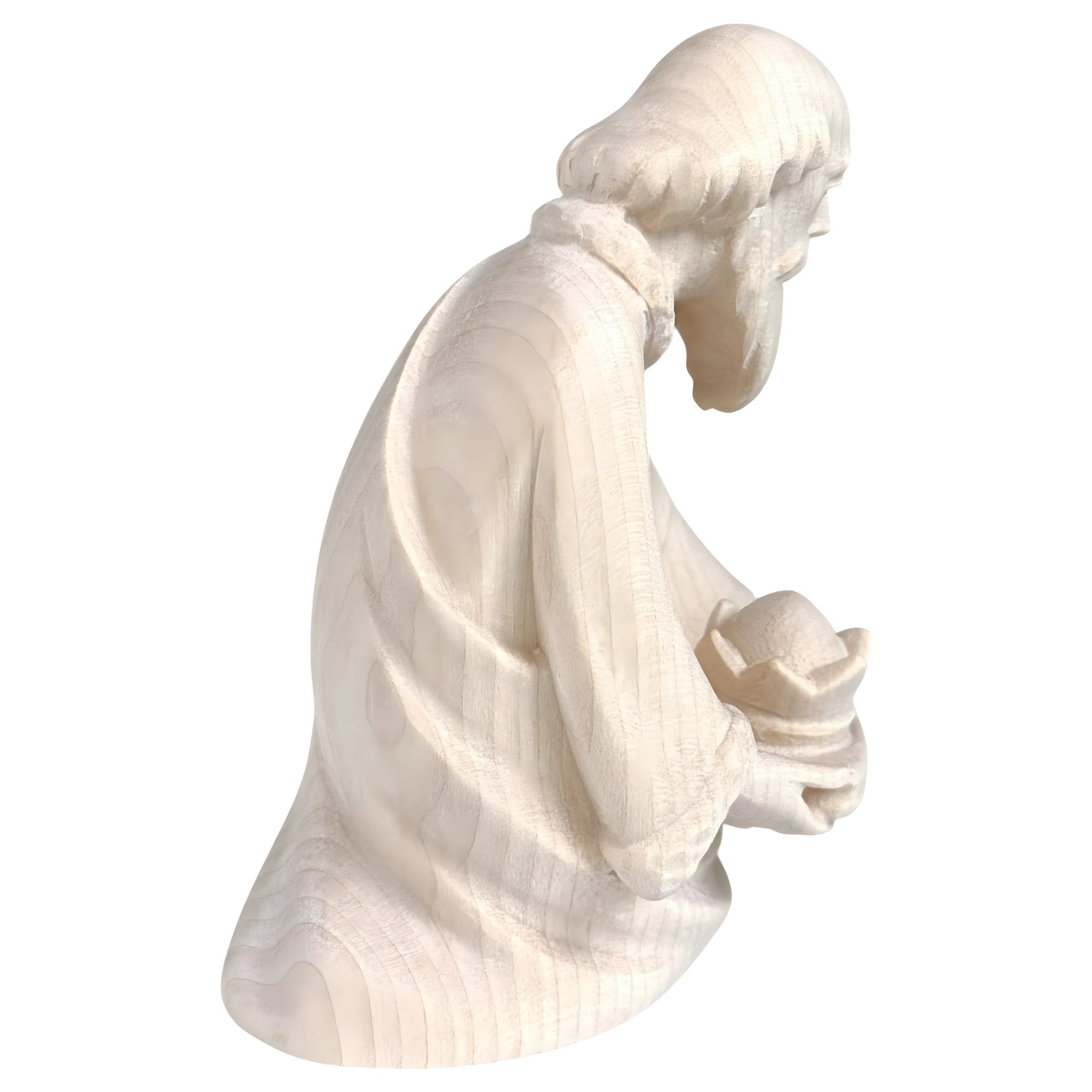 King Balthazar Statue for Nativity Scene in Val Gardena Maple Wood